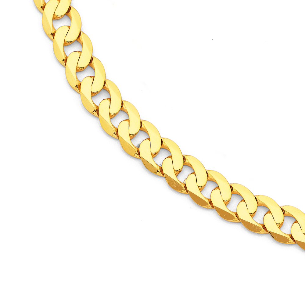 9ct gold 60cm solid curb deals chain