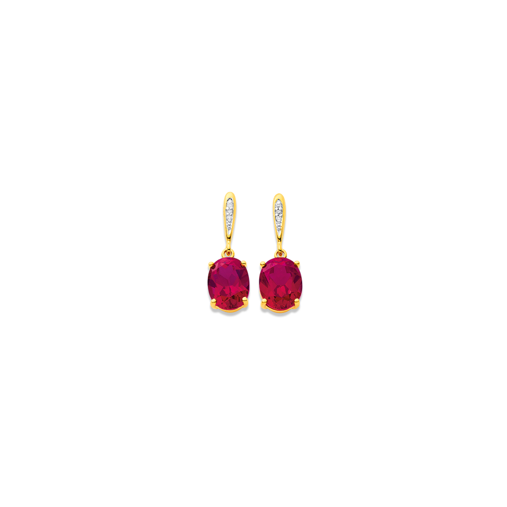 Ruby store earrings goldmark