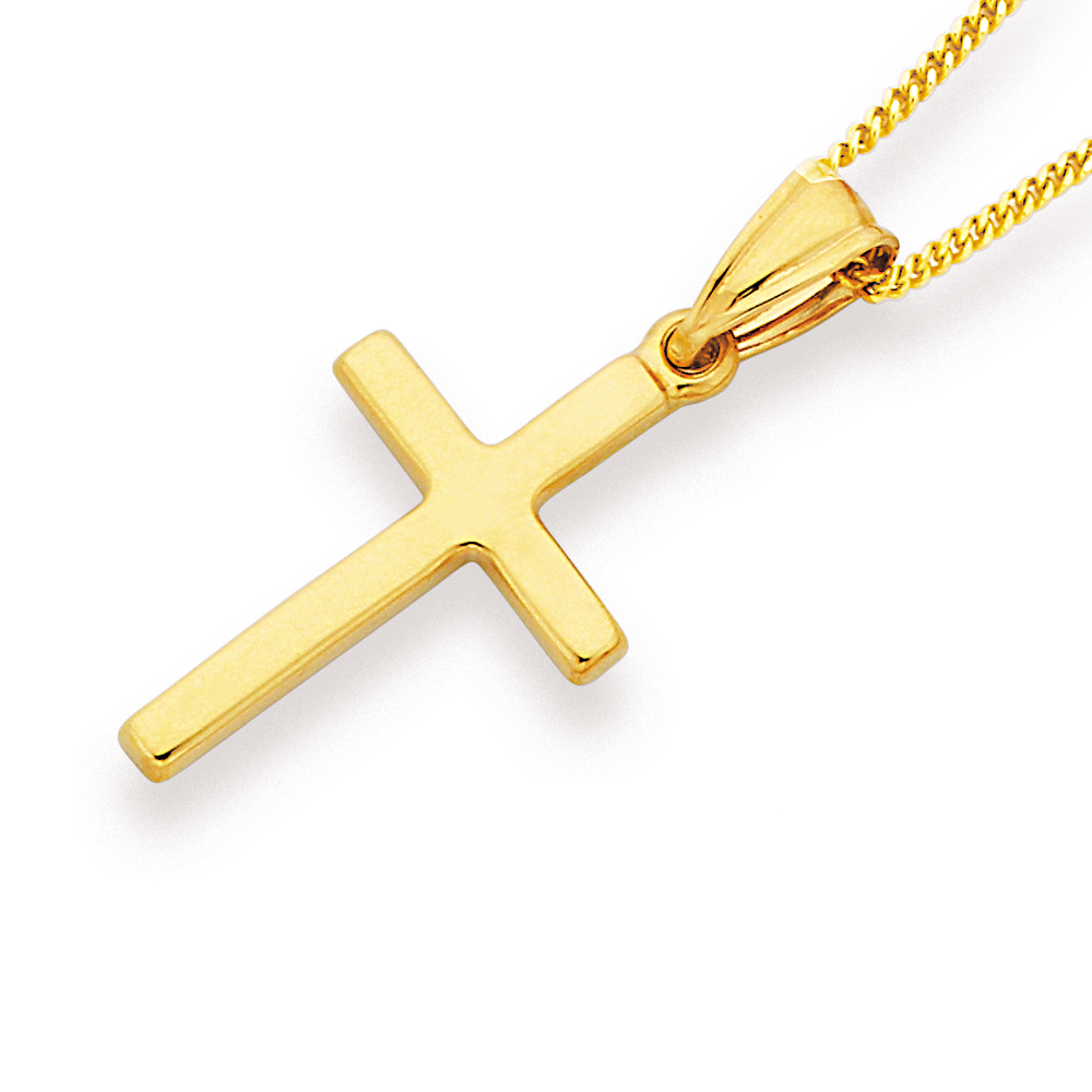 Gold cross hot sale necklace nz