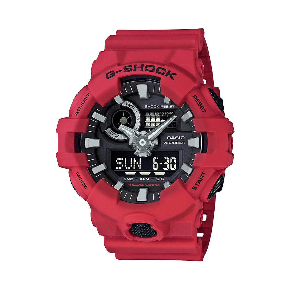 Casio G-shock Red Analogue/digital 200m Wr Watch in Red | Goldmark 