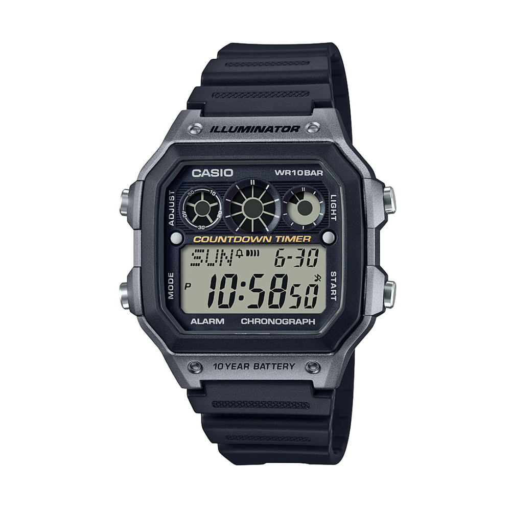 Casio Mens Digital Watch in Black Goldmark NZ