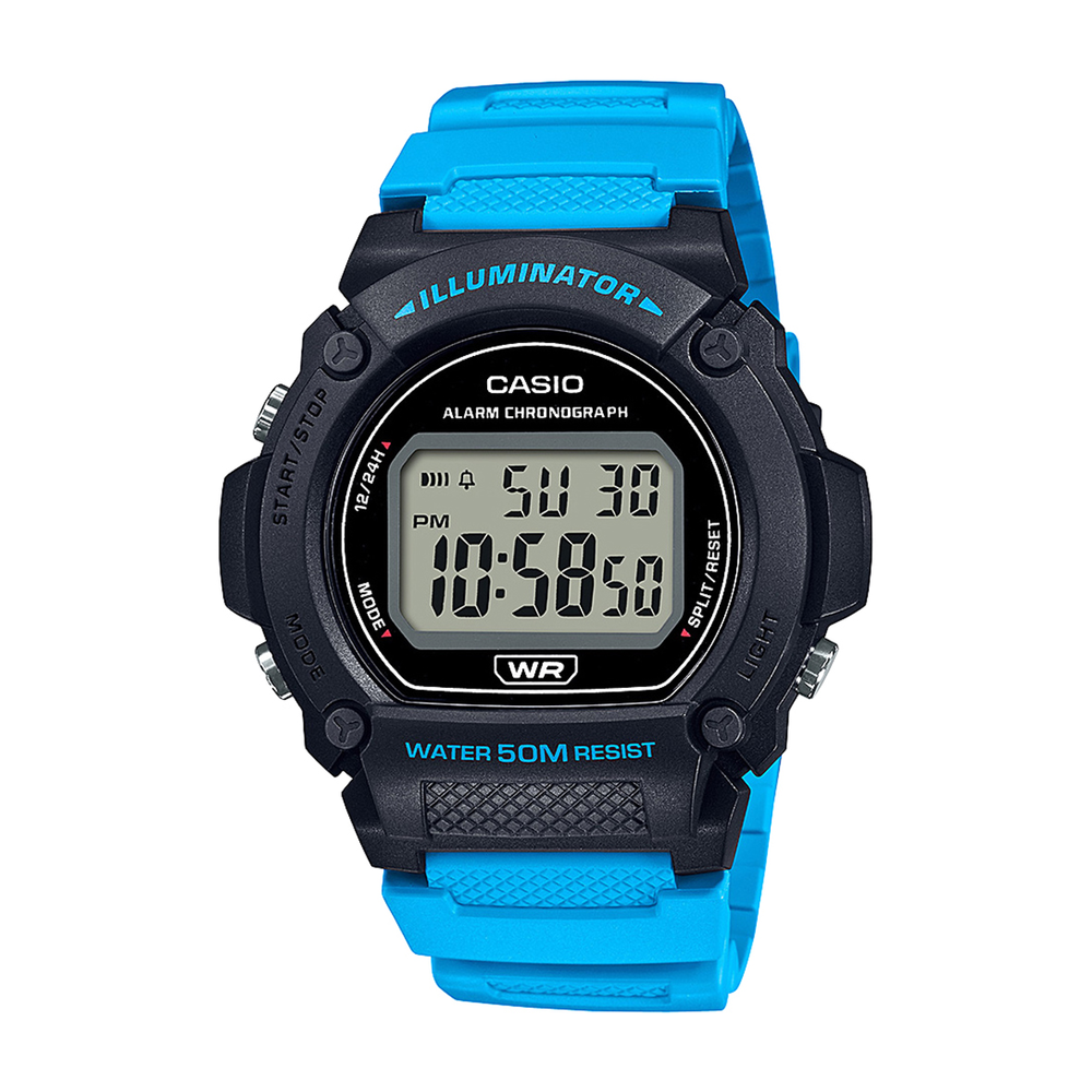 Casio digital watch 50m clearance water resistant