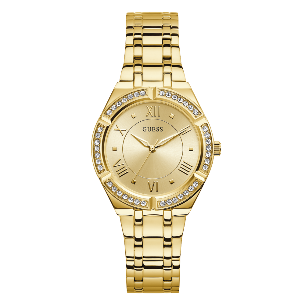 Womens Guess Gold Watch top