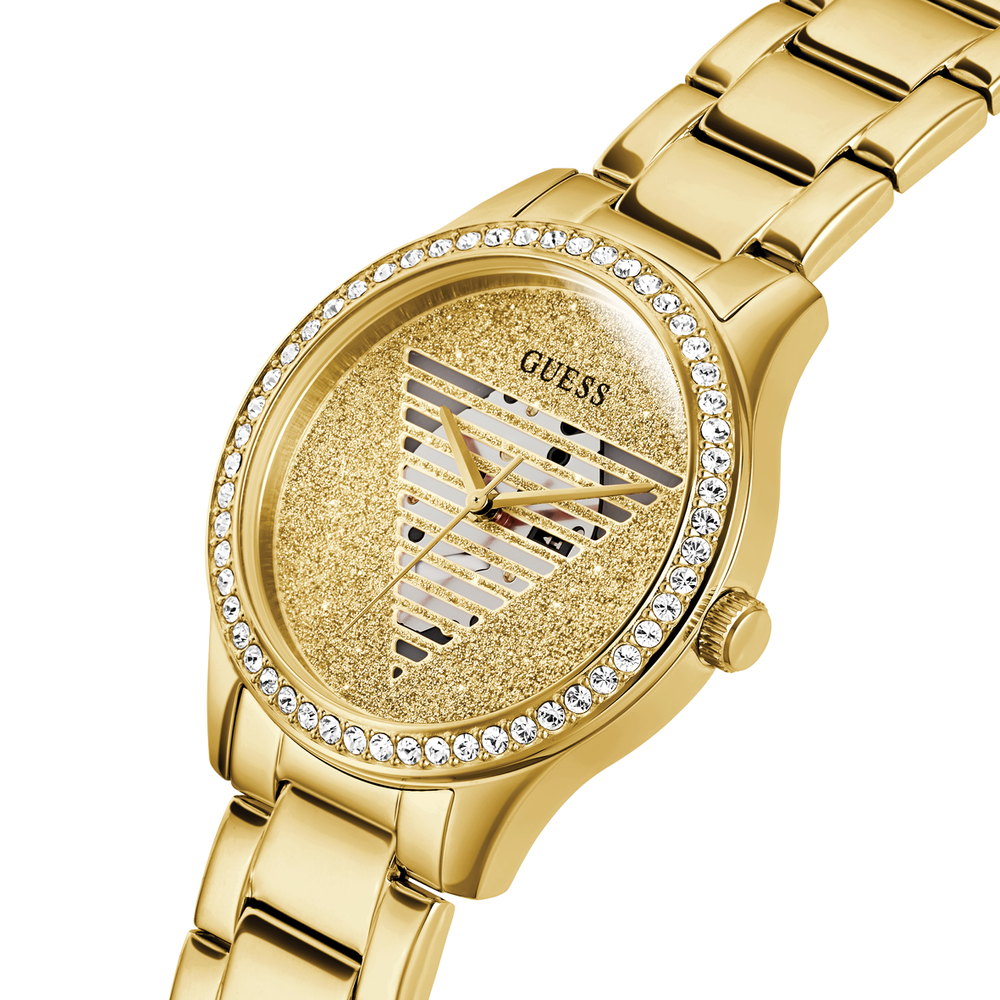 Guess watch gold online with diamonds