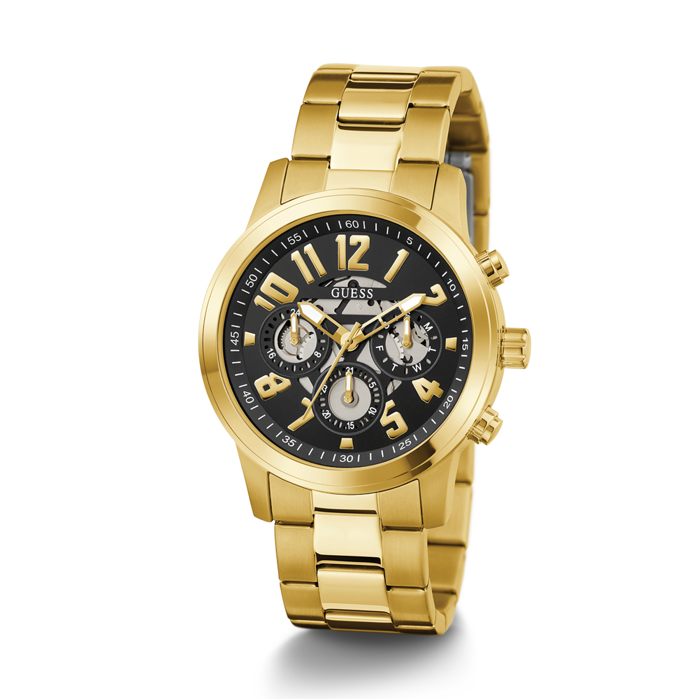 Guess men's best sale gold watches