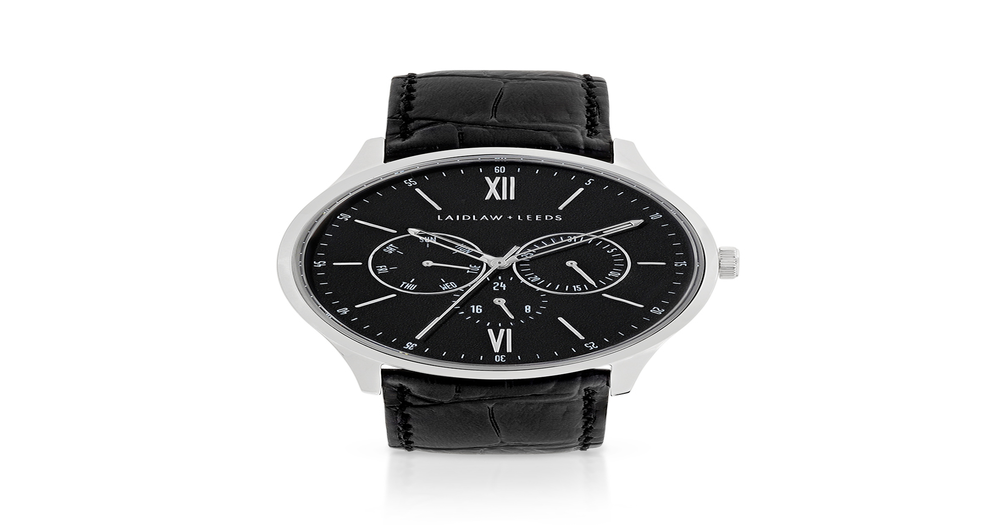 Laidlaw + Leeds Men's Multifunction Dress Watch in Silver | Goldmark (NZ)