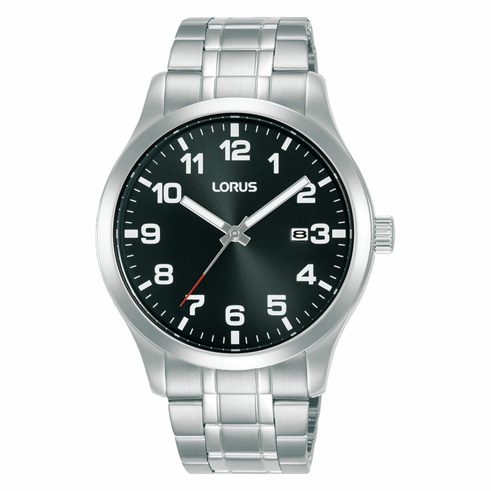 Lorus Men's watch. Black face. Y572-8000 shops A1, 214514