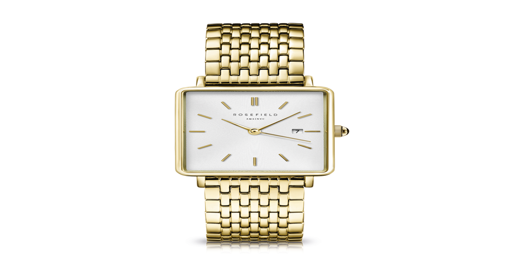 Rosefield The Boxy Watch in Gold | Goldmark (NZ)