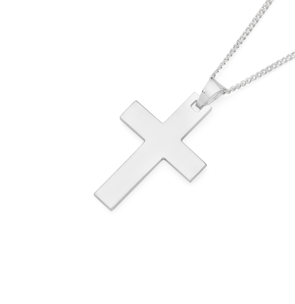 Silver cross hot sale necklace nz